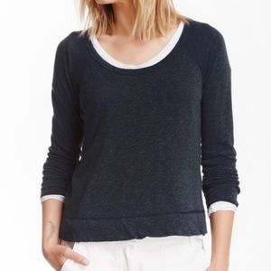 James Perse , Cropped Raglan Pullover- Size 3 ( L)